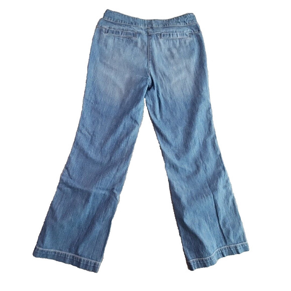 New York & Company Jeans Women's Denim 12 (32x31) Light Blue Wide Leg 11in Wide - Picture 2 of 16